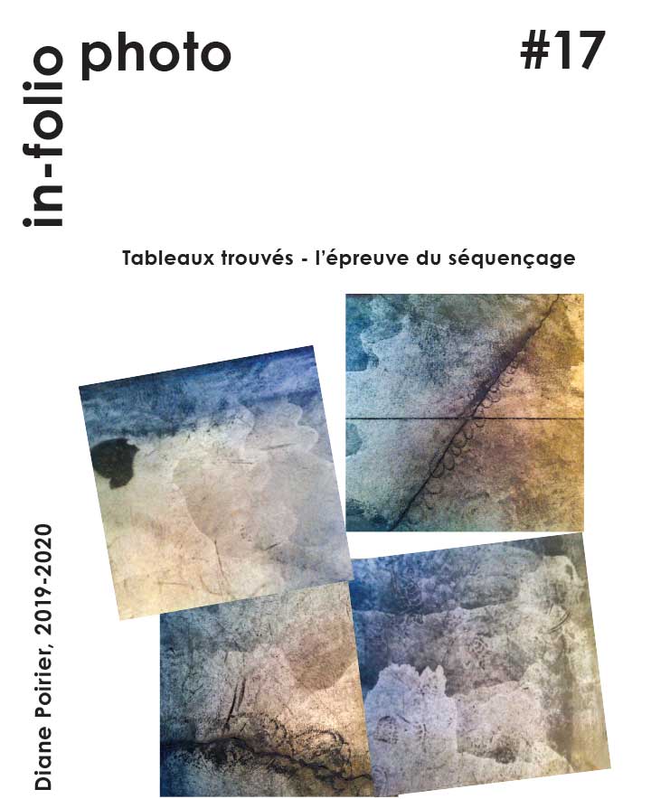 In-folio photo #17 / Tableaux trouvés et l’épreuve du séquençage / Diane Poirier, 2019-2020.