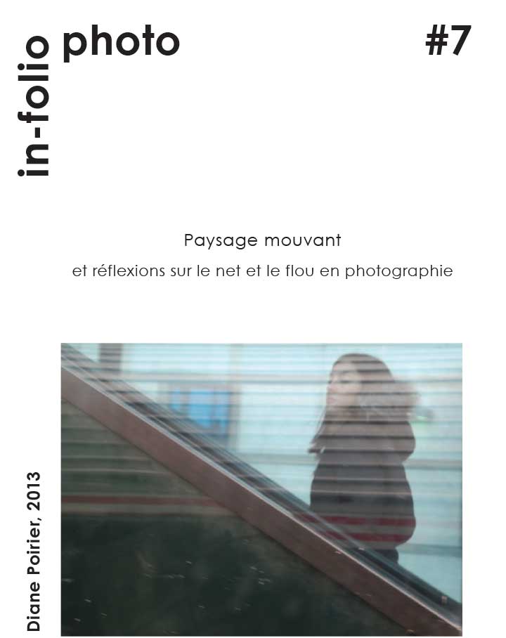 In-folio photo #7 / Paysage mouvant et Réflexions sur le net et le flou en photographie / Diane Poirier, 2013.